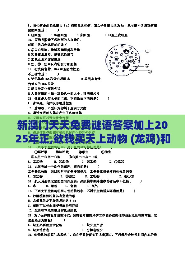 新澳门天天免费谜语答案加上2025年正,欲钱买天上动物 (龙鸡)和新澳门天天彩精准大全谜语案例解答、解释与落实,严防信息泄露风险