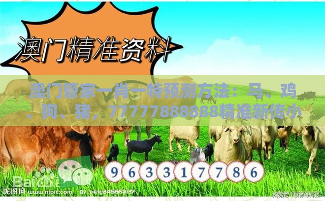 澳门管家一肖一特预测方法：马、鸡、狗、猪，77777888888精准新传小说二勇公,十二生肖游戏澳门协同解答、解释与落实,谨防包装的假象