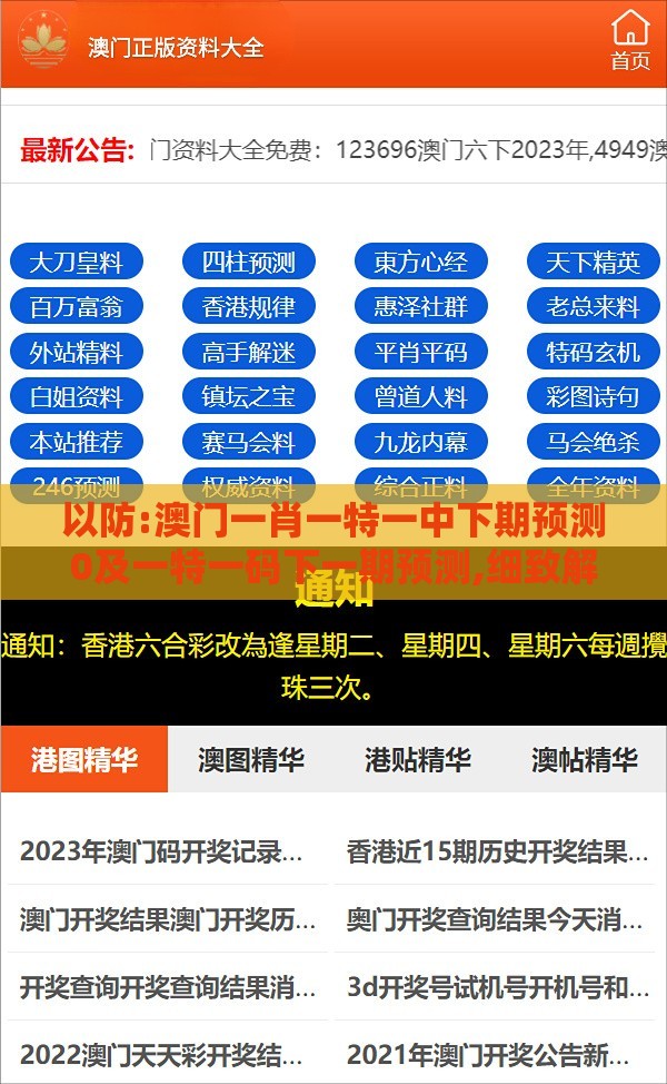 以防:澳门一肖一特一中下期预测0及一特一码下一期预测,细致解答、解释与落实-拒绝迷惑噱头陷阱