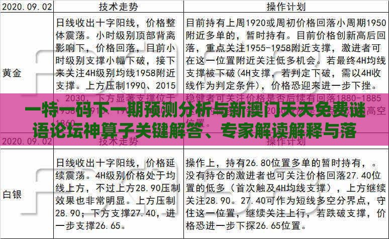 一特一码下一期预测分析与新澳门天天免费谜语论坛神算子关键解答、专家解读解释与落实​,谨防预付费跑路