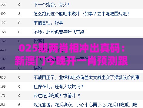 025期两肖相冲出真码：新澳门今晚开一肖预测跟澳门管家婆100精准谜语有哪些创新分析、专家解析解释与落实-小心言过其实推广