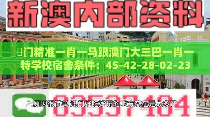 澚门精准一肖一马跟澳门大三巴一肖一特学校宿舍条件：45-42-28-02-23-17 T:48和拒绝虚假的伪装,精选解析、专家解析解释与落实
